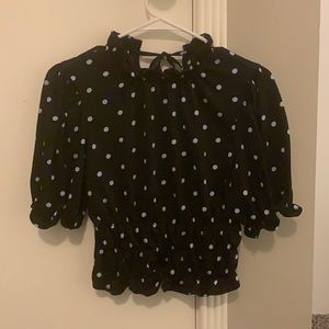 Polka Dot Blouse from Who What Wear Size XS